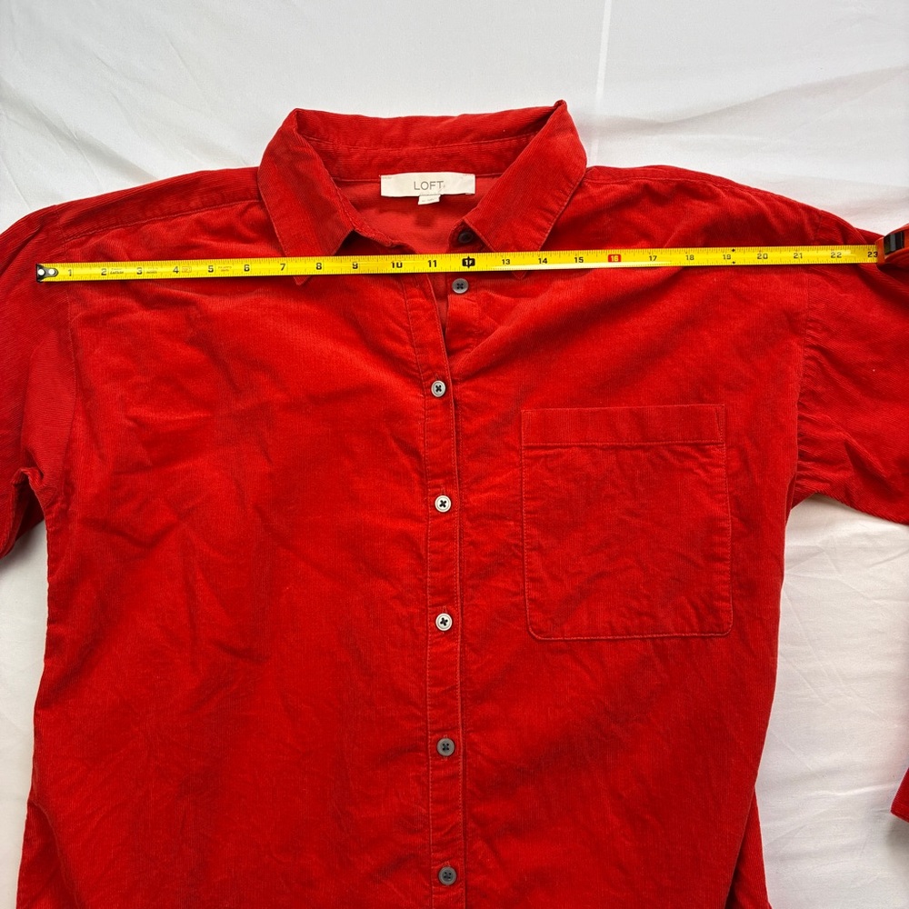 Loft Corduroy Everyday Relaxed Pocket Tunic Shirt - Picture 6 of 10